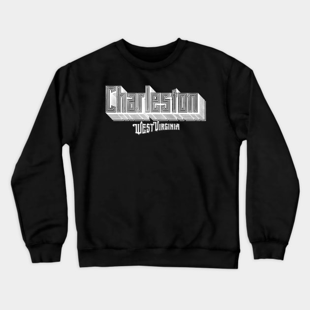 Vintage Charleston, WV Crewneck Sweatshirt by DonDota